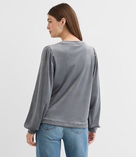 Velour Sweatshirt