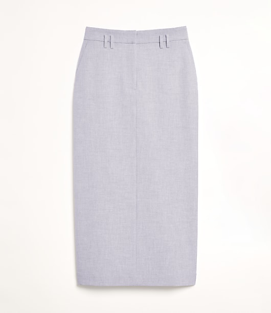 LOFT Versa Heathered Seasonless Stretch Maxi Pocket Skirt