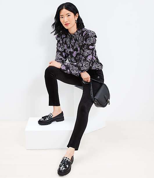 Mariner Skinny Pants in Velvet