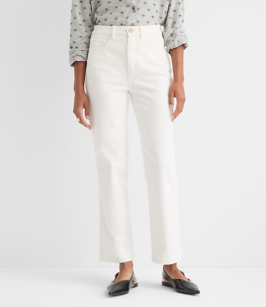 Petite Straight Corduroy Pants