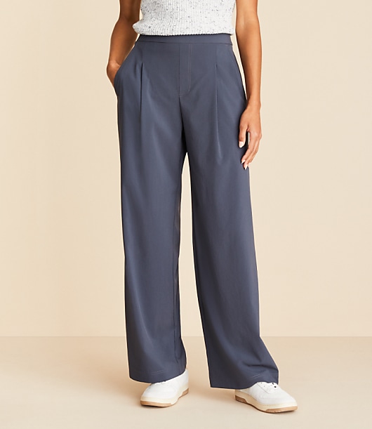 Petite Lou & Grey Wanderweave Wide Leg Trousers
