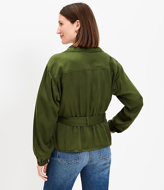 Tie Waist Utility Jacket