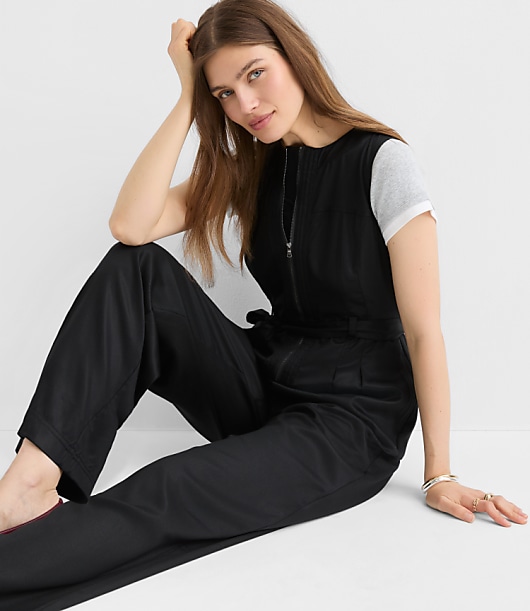 Tall Seamed Zip Jumpsuit