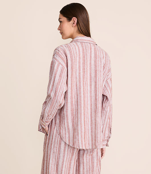 Lou & Grey Striped Linen Cotton Shirt