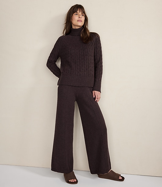 Haven Well Within Organic Cotton Blend Pintuck Wide Leg Pants