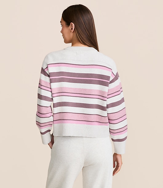 Petite Lou & Grey Striped Oversized Dreamstitch Sweater