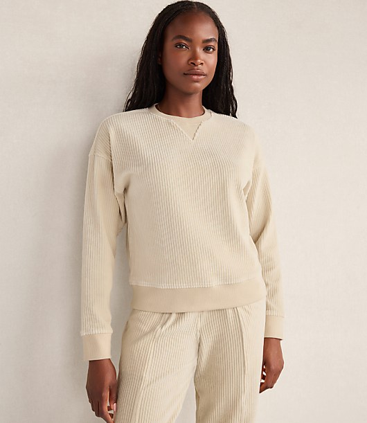 Haven Well Within Corded Velour Crewneck Pullover