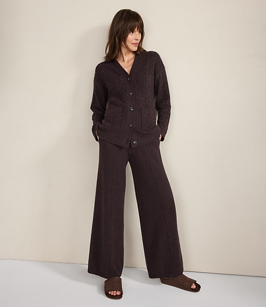 Haven Well Within Organic Cotton Blend Gradient Cable Cardigan