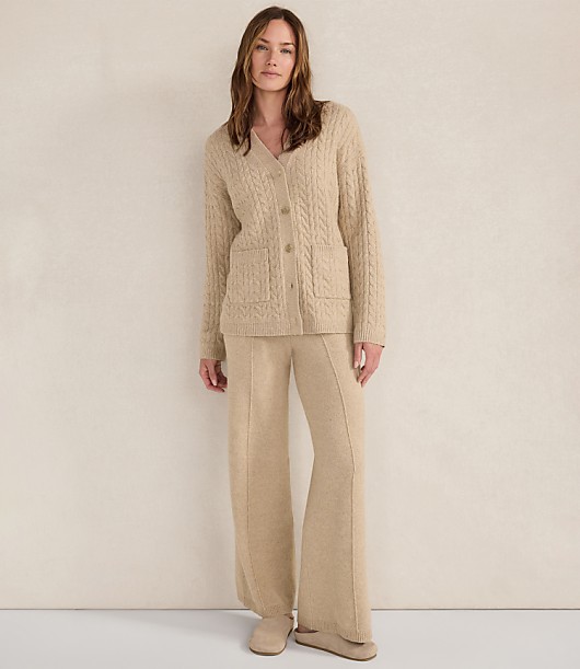 Haven Well Within Organic Cotton Blend Gradient Cable Cardigan