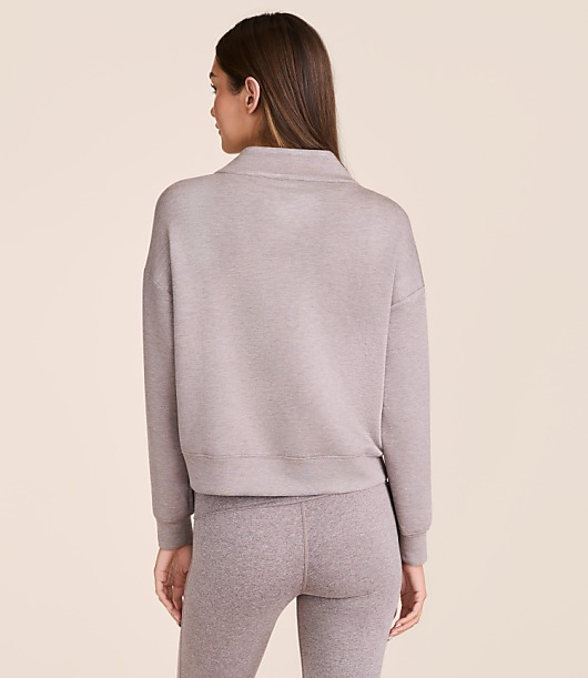 Petite Lou & Grey Heathered Scubasoft V-Neck Pocket Cardigan