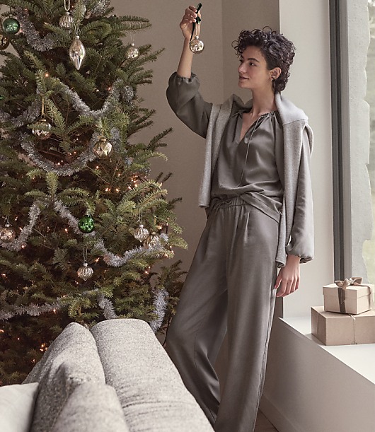 Haven Well Within Washed Pleated Straight Leg Pants