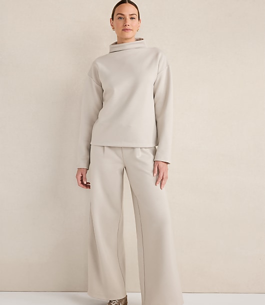 Haven Well Within Soft-Brushed Fleece Wide Leg Pants
