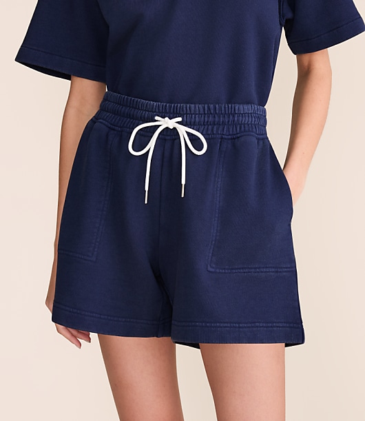 Lou & Grey Denim Washed Terrysoft Shorts