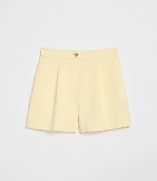 Petite LOFT Versa Crepe Drape Shorts