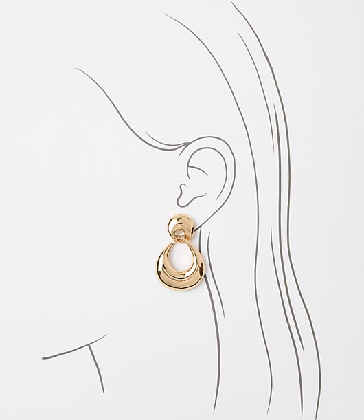 Molded Chunky Hoop Earrings