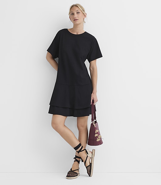 Flounce Mini Tee Dress