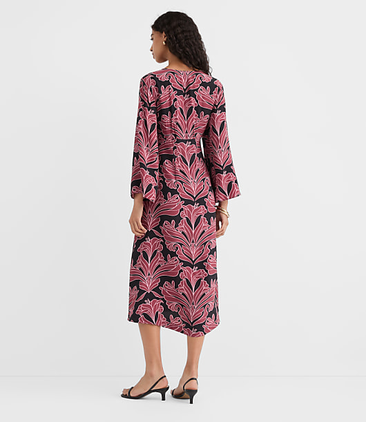Petite Floral Caftan Midi Dress