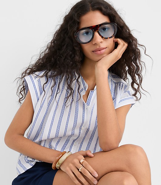 Striped Everyday Dolman Shirt