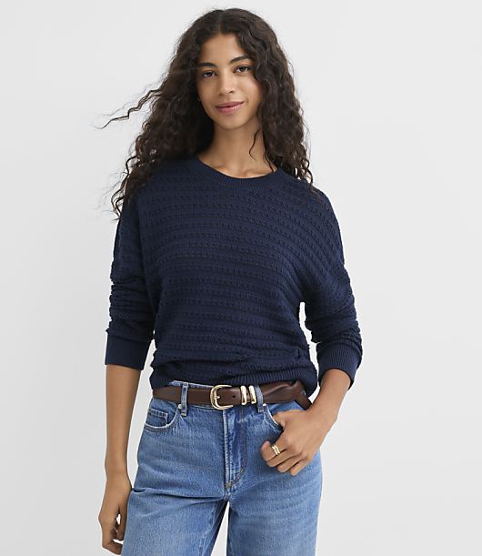 Petite Stitchy Sweater