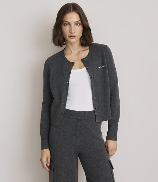 Lou & Grey Heathered Softened Cardigan