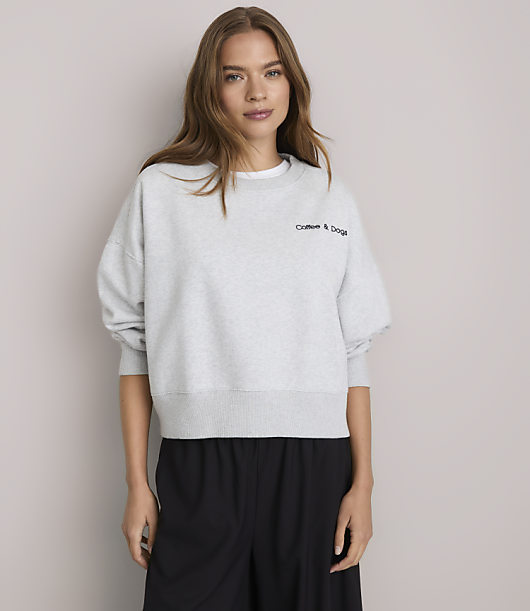 Lou & Grey Coffee & Dogs Elite Fleece Sweatshirt