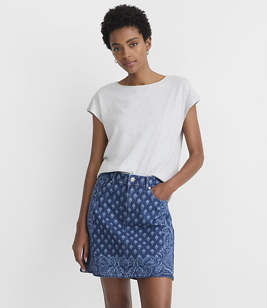 Loft Heathered Modern Wedge Tee