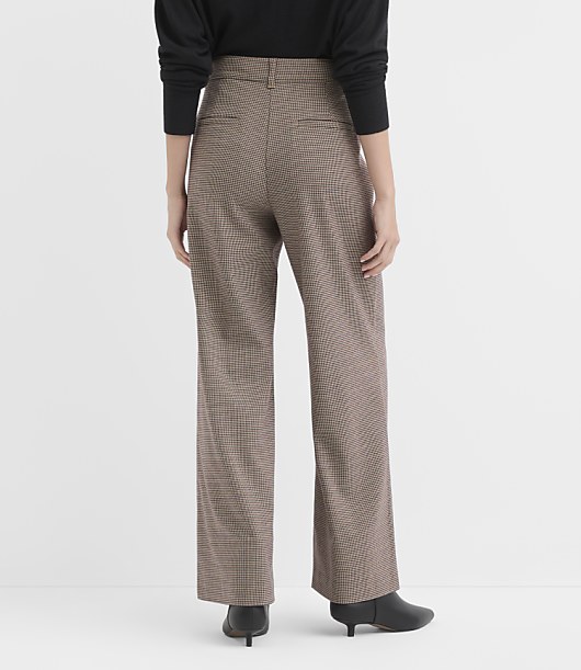 Palmer Wide Leg Pants in Houndstooth