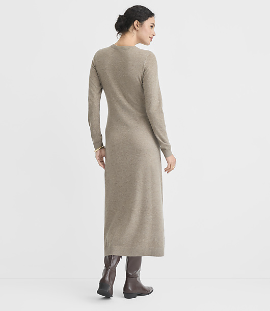 Belted Midi Sweater Dress