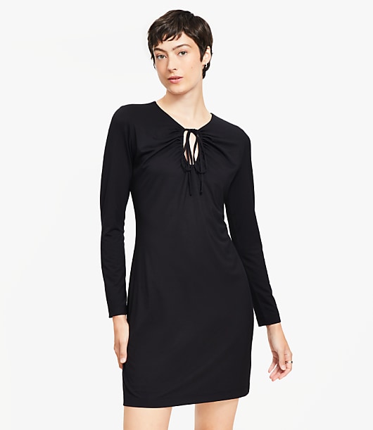 Tie Keyhole Mini Dress