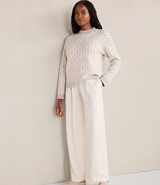 Haven Well Within Organic Cotton Blend Diamond Stitch Sweater