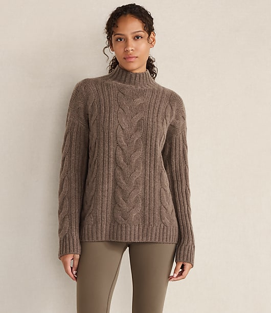 Loft Haven Well Within Cashmere Mock Neck Sweater