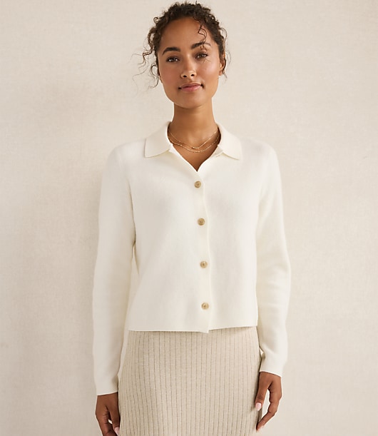 Loft Haven Well Within Wool Blend Sweater Jacket