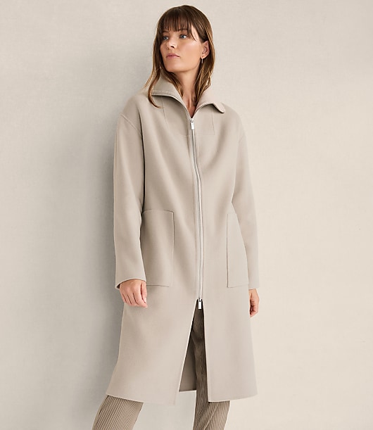 Haven Well Within Wool Blend Funnel Neck Coat