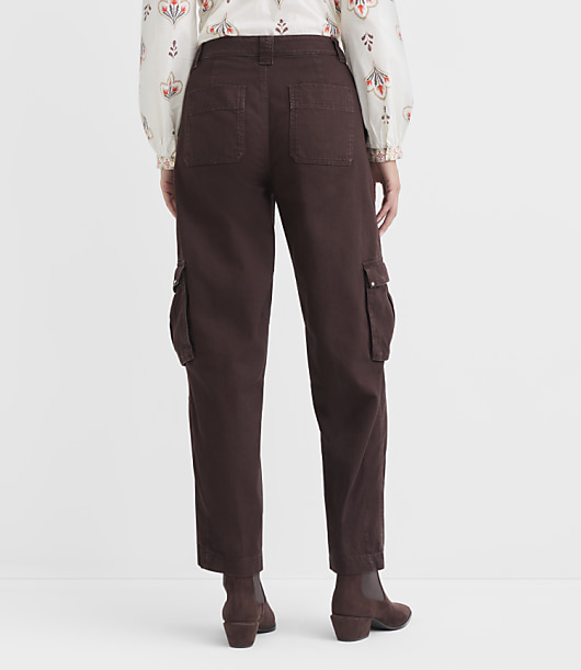 Cargo Barrel Pants in Twill
