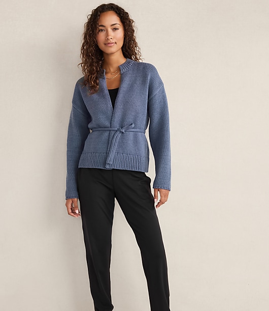 Haven Well Within Chunky Cotton Blend Belted Cardigan