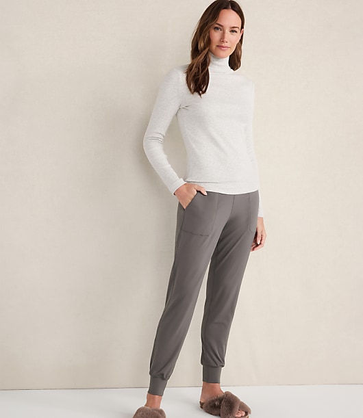 Haven Well Within Essential Organic Cotton Mock Neck Long Sleeve Tee