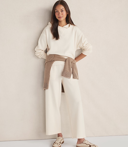Haven Well Within Organic Cotton Waffle Straight Leg Pants
