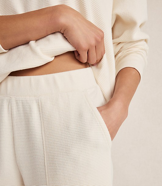 Haven Well Within Organic Cotton Waffle Straight Leg Pants