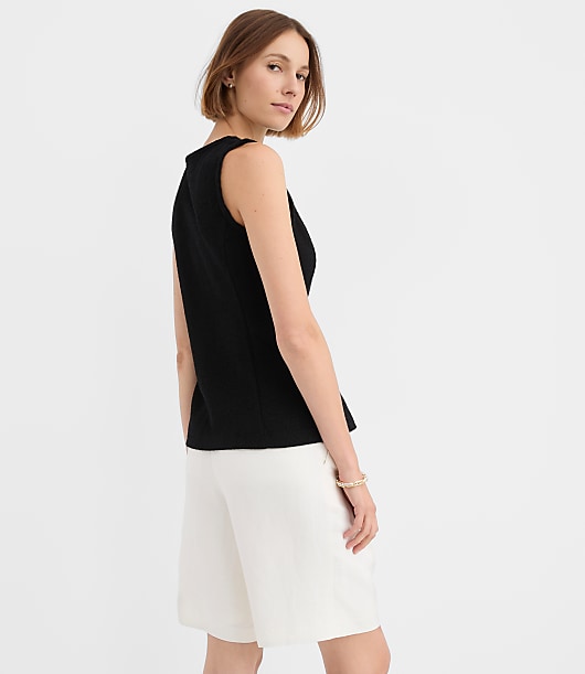 Petite Textured Knit Vest
