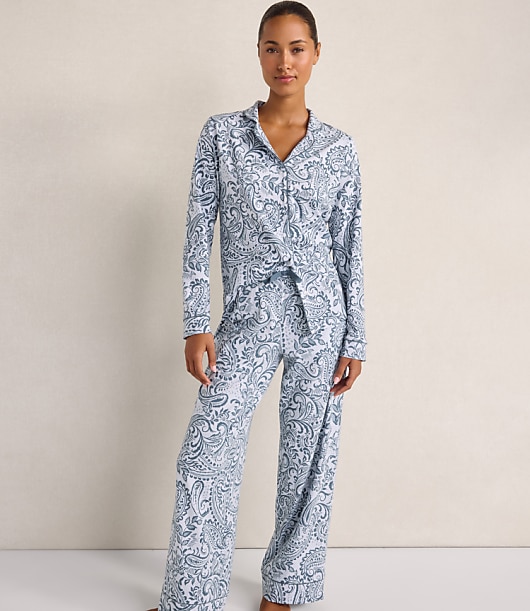 Haven Well Within Organic Cotton Jersey Blushing Blooms Pajama Shirt
