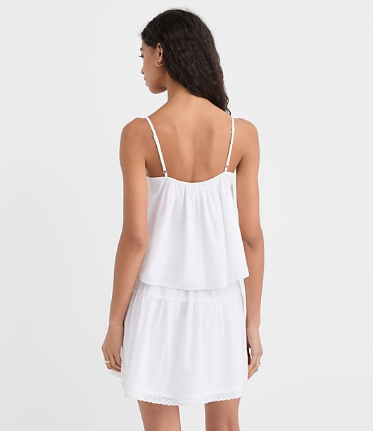 Petite Lace Pintucked Cami