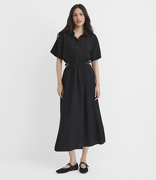 Double Buckle Shirtdress