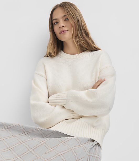 Curved Sleeve Sweater