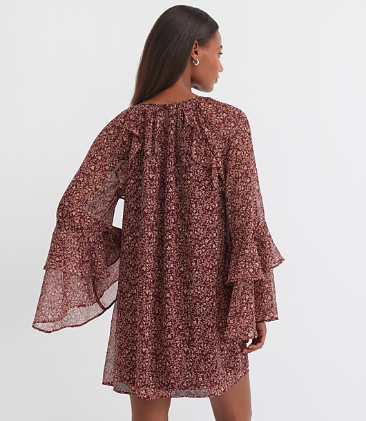 Floral Ruffle Mini Dress