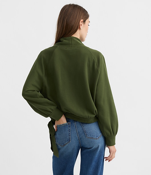 Side Tie Sweatshirt
