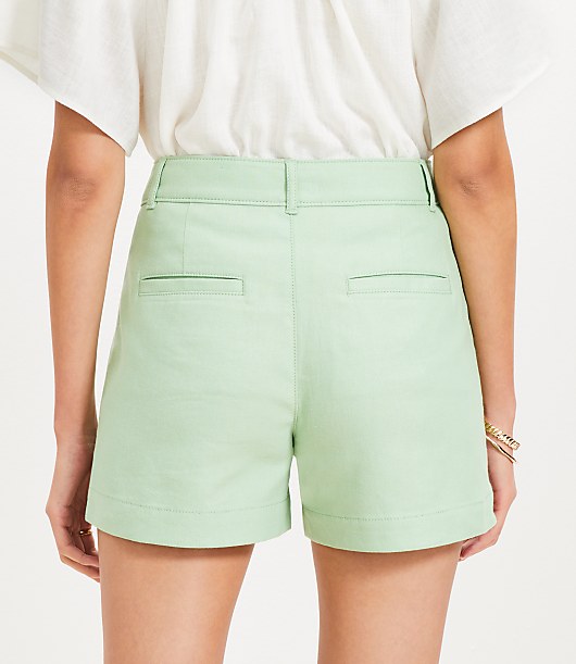 Curvy Palmer Shorts in Twill