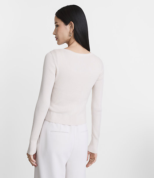 LOFT Versa Ribbed V-Neck Cardigan