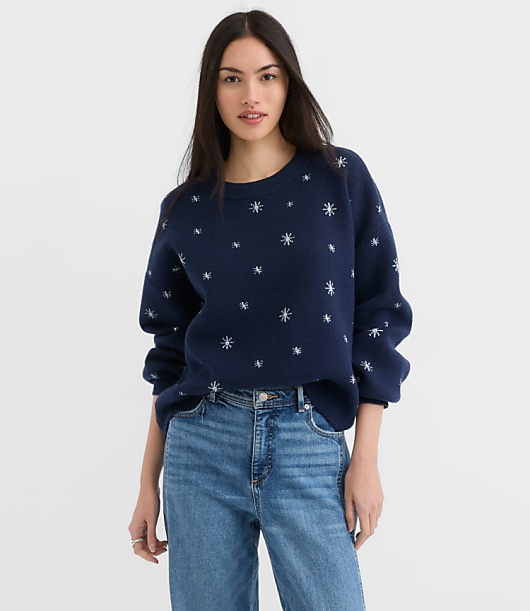 Shimmer Star Blouson Sweater