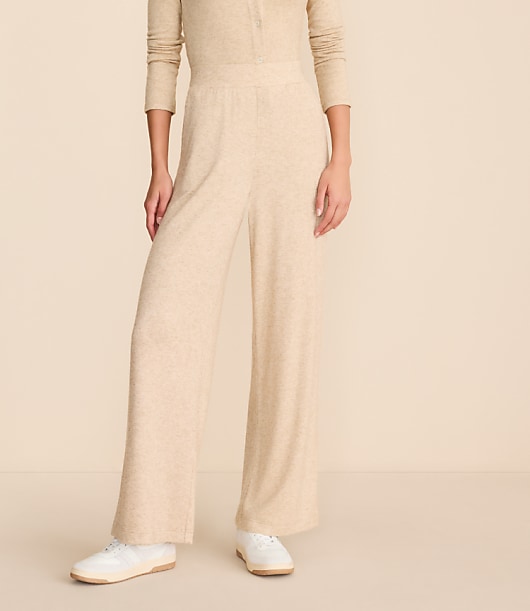 Lou & Grey Cozy Sweater Knit Wide Leg Pants