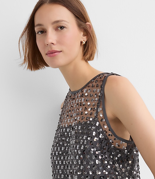 Sequin Cluster Mini Dress